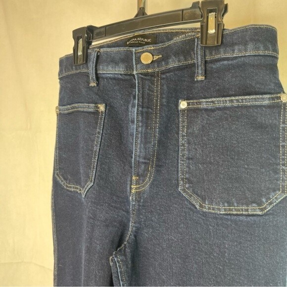 Banana Republic High Rise Straight Denim Jeans w/ Passenger Pockets Size 8/29 - Picture 3 of 9